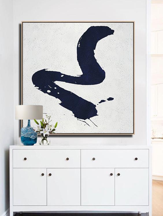 Navy and White Painting #NV93A - Click Image to Close
